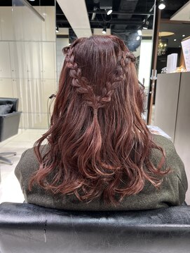 フォルテ ギンザ(FORTE GINZA) ガーリー三つ編みハーフアップ