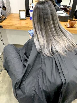 ワンスタイル(One style) 【2ブリーチ】バレイヤージュ+髪質改善トリートメント