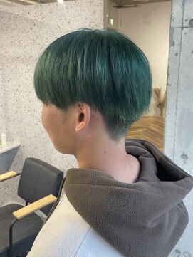 ラニヘアサロン(lani hair salon) モスグリーン（ブリーチ１回）