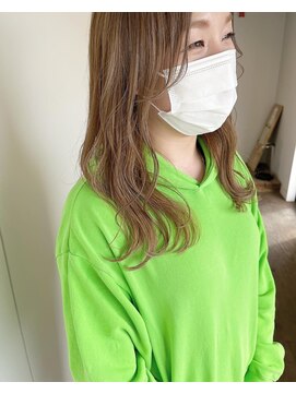 ヴァンキャトル デニム(vingt_quatre denim) ミルクティーベージュ ロングスタイル