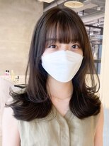 アイティーバイアルバム 下北沢店(IT by ALBUM)&nbsp;ナチュラルレイヤー_斜めバンググレージュカラー_ba410222