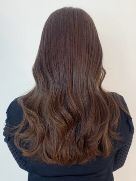 アイティーバイアルバム 八王子店(IT by ALBUM) ラベンダーブラウン_グレーベージュレイヤーロング_ba465061