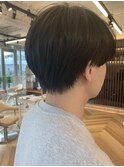 韓国風前下がりマッシュショート