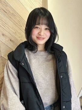 フェリアあべの(FERIA) 【大阪/天王寺*】くびれボブ×ダークカラー