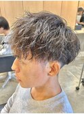 ツイストパーマメンズマッシュヘアツイストスパイラルパーマ
