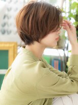 カバーヘアアンドスパ ブリス 浦和(COVER HAIR&SPA bliss)&nbsp;★カーキベージュアシンメトリーかきあげボブ20代30代40代★10