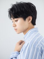 グルーミングサロン バーバー キャッスル 北浦和西口(Grooming salon Barber Castle)&nbsp;ビジカジ学生メンズショート七三分けダークアッシュd北浦和