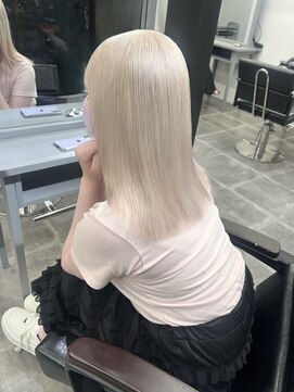 ペレ 栄店(PELE) 前髪/アンブレラカラー/こなれミディ/イメチェン/ウェーブパーマ