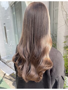 ウーロス(uros.) 【SENA】透明感ブラウンベージュ ミルクティー ブリーチあり