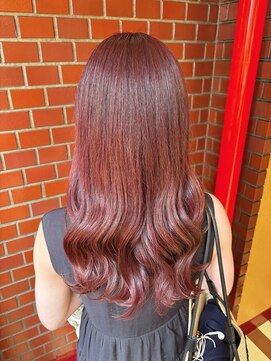 イオエ(ioe) 似合わせカット/メルティカラー/ウェーブミディアム/着物