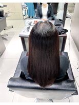 【艶髪縮毛矯正】地毛風ナチュラル縮毛矯正　プラチナ縮毛矯正