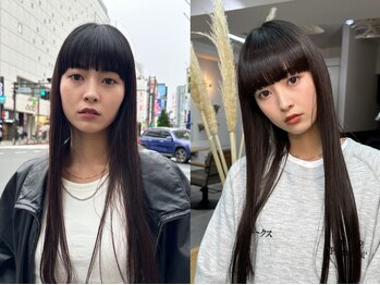 ヘアーアンジェ 南矢野目店(Hair ange)の写真/“史上最高の艶髪に”をコンセプトの髪質改善【カット+縮毛矯正+髪質改善高濃度水素TR ¥18000】