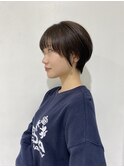 丸みショートシースルーバングくびれショートボブミニボブ