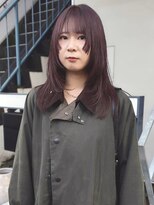 ヘアー アイス 御器所本店(HAIR ICI) 顔周りカット夏カラー暖色レッドブラウンカラー