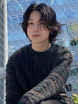 ユーフォリア 渋谷グランデ(Euphoria SHIBUYA GRANDE) ニュアンスパーマ センターパート 毛流れパーマ MOMO