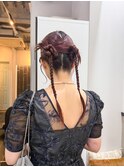 タイトヘア/タイトめアレンジ/個性派/ヘアアレンジ/お呼ばれヘア