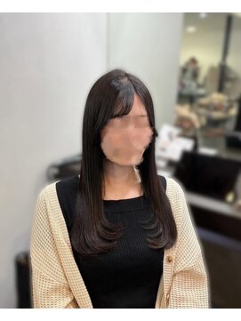 エクファ ヘア リゾート 大津 瀬田店(ex-fa hair resort) くびれヘア/アプリコットオレンジ/ハイライトカラー/大津/瀬田