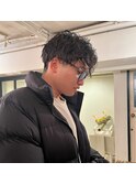 スパイラルパーマ/メンズパーマ/マッシュパーマ/くせ毛風パーマ