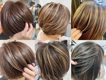 ニューヨーク 稲荷町店の写真/“グレイヘアを隠す”から“魅せる”へ導く大人女性サロン。敏感な髪・頭皮にも優しい薬剤を使用しています