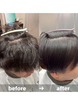 エノア 青山(ENORE) 顔まわり縮毛矯正/メンズ縮毛矯正/曲がる縮毛矯正/髪質改善