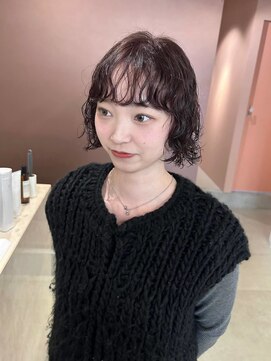 ニカ(NICA) 【NICA】ミニボブショートボブ×パーマ☆友常