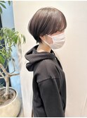 大人マッシュショート耳かけコンパクトショートボブ