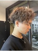 刈り上げセンターパート/波巻きツイストスパイラル/千葉駅