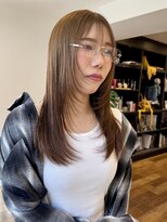 シアン ヘア デザイン(cyan hair design)&nbsp;【cyan】ブリーチなし明るめベージュと顔まわりレイヤー