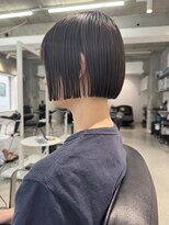 ヨーク(YOKE)&nbsp;ボブミニボブワンレンボブタッセルボブダークグレージュ艶カラー