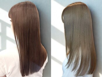 オーバーヘアー 姫路店(over hair)の写真/厳選トリートメントで芯から潤う艶髪に。触れるたび感動の手触りを叶える人気サロン♪