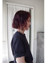 ラナ ナカガワ(Lana NAKAGAWA)&nbsp;名古屋ボブパーマ/カシスカラー/ワインレッド/ボルドーカラー