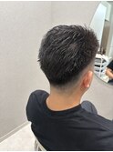 フェード風短髪ヘア