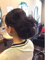 美容室 シノン(chinon)&nbsp;下でまとめるアップセット