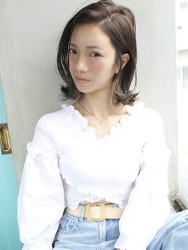 バース(BIRTH) 天神【BIRTH】かき上げウェットミディ×インナーカラー 2