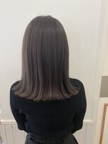 ネオリーブウリ 二子玉川店(Neolive uri)&nbsp;ミニウルフテラコッタデジタルパーマくすみブルー韓国マッシュ