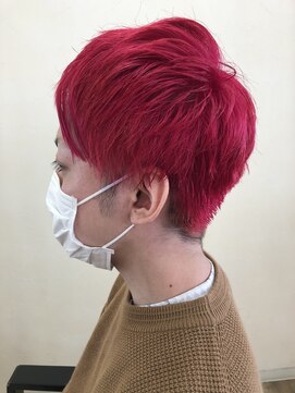 エッセンス(essence) 【essence】メンズ×ショッキングレッド