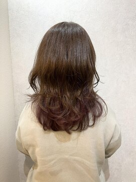 ウィスプ 赤羽店(wisp) インナーカラー☆ピンクパープル