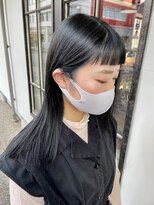 ヘアー アイス カンナ(HAIR ICI Canna) ワイドバングのおしゃれワンレンスタイル！