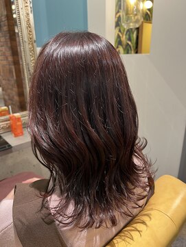 ムーン(moon) #ロングヘア #グレージュカラー #ボブウルフ#ココアベージュ