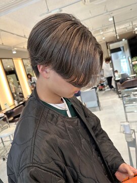 ラボー ノースプラザ店(LA'BO) センターパート×ハイライト