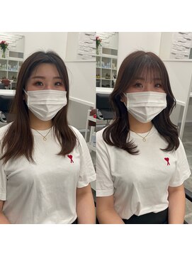 リアン バイ キートス(Lien by kiitos) くびれ巻き韓国風オルチャンヘア小顔顔まわりふんわりカール