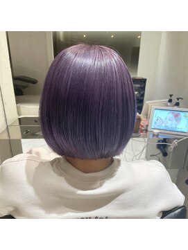 ラミ(L'ami) しっとりまとまる内巻きボブ/透明感ラベンダーベージュ