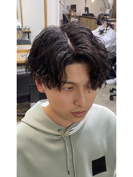 エルオム(EL.HOMME) 【RYUYA】襟足マッシュ×センターパート×ツイスパ