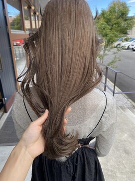 エムサロン 前橋川原(emusalon) ブリーチなしでグレージュ♪