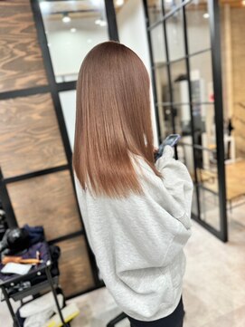 ナンバー リコ 名駅 ジャム 名古屋(N° rico JAM) ピンクベージュ　オレンジベージュ　髪質改善トリートメント