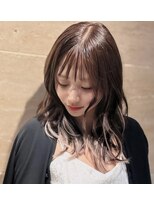 ルイス(L'wis)&nbsp;ココアブラウン　エクステで作るインナーカラー♪【L'wis乙津】