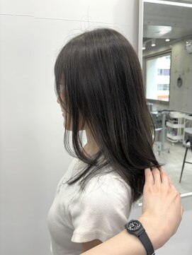 ディジョン(Dijon) 韓国顔まわりレイヤーカットグレージュオリーブベージュブラウン