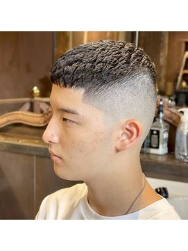 エルエー 大津店(L.A) スタイリスト【上岡】25mmボウズ　アイロンパーマ