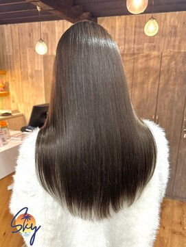 スカイ(SKY) 透明感カラー/髪質改善/縮毛矯正/レイヤーカット/ダブルカラー