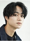 心斎橋シャドウパーマセンターパートツイストスパイラルパーマ◎